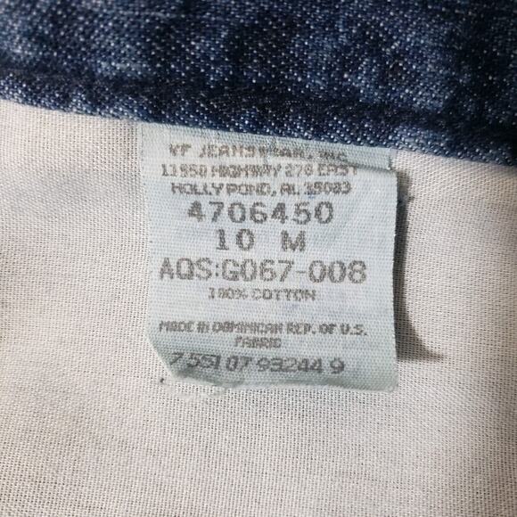 Vtg Lee Long Denim‎ Jean Maxi Skirt Size 10 Med Back Slit Y2k 100% Cotton - Picture 10 of 12